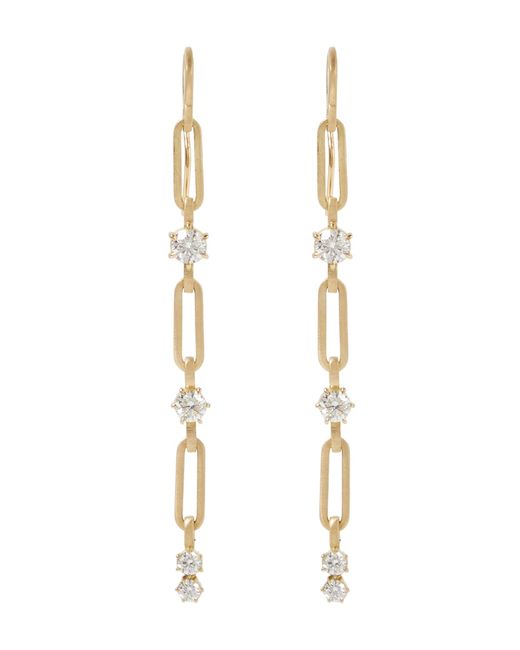 Jade Trau Exclusive to Pia Small 18kt drop earrings with diamonds