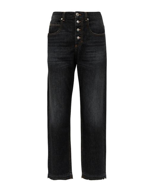 Isabel Marant Etoile Belden high-rise straight jeans