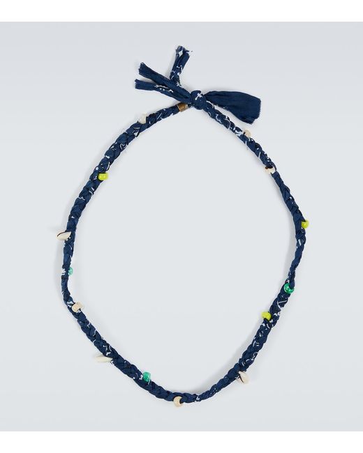 Alanui Bandana necklace with beads and shells