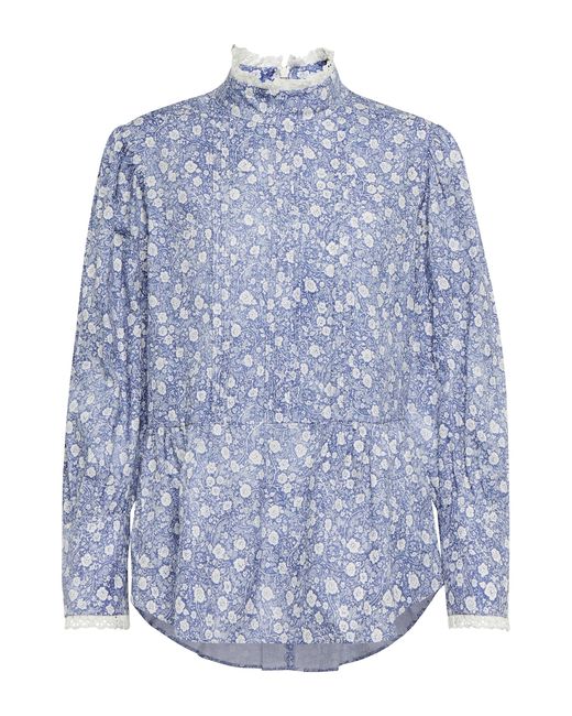 See by Chloé Printed long-sleeved blouse
