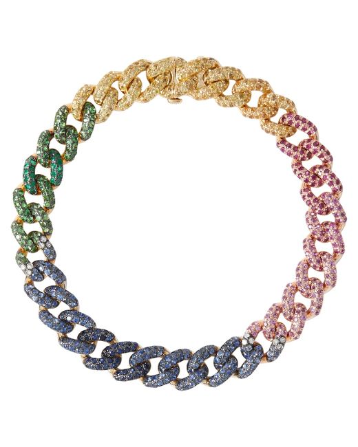 Shay Medium 18kt gold bracelet with gemstones