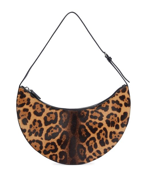 Alaïa Half Moon leopard-print shoulder bag