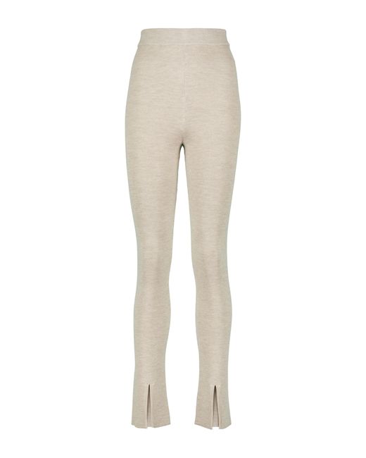 Magda Butrym Wool silk and cashmere knit pants
