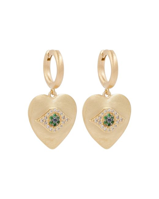 Ileana Makri Eye Love 18kt earrings with diamonds sapphires and tsavorites
