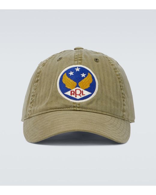 Rrl Embroidered cotton cap