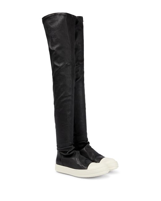 Rick Owens Stocking over-the-knee leather boots