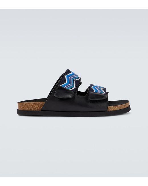 Missoni Leather-trimmed sandals
