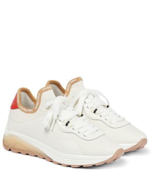 See by Chloé Brett leather-trimmed sneakers