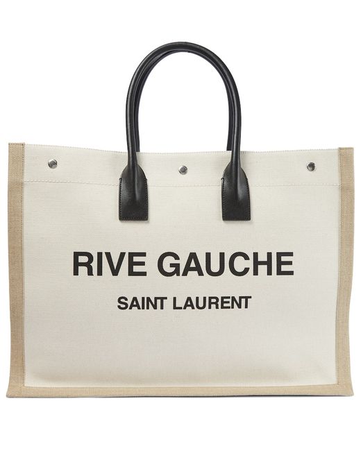 Saint Laurent Rive Gauche canvas tote