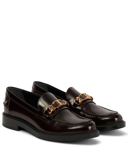 Tod's Embellished leather loafers