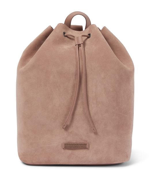 Brunello Cucinelli Embellished suede backpack