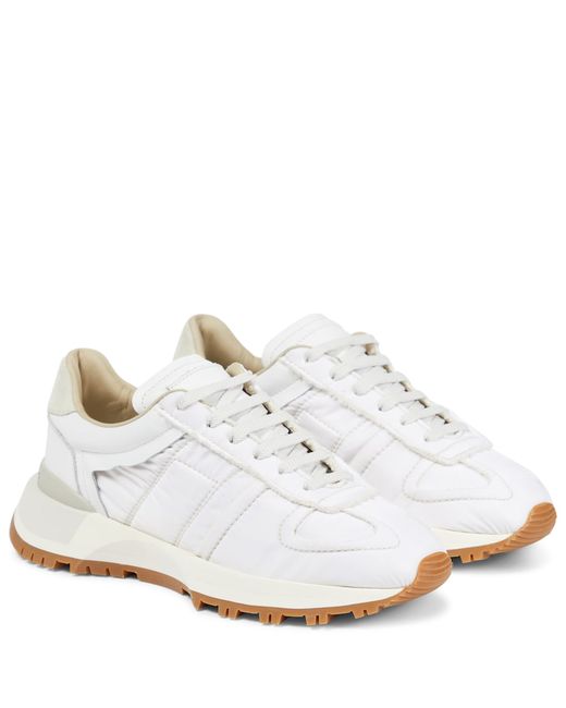 Maison Margiela Replica leather-trimmed sneakers