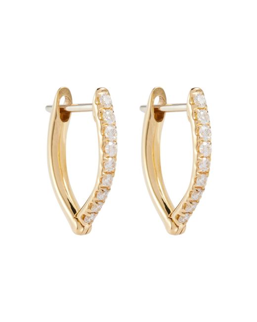 Melissa Kaye Cristina Small 18kt earrings with diamonds