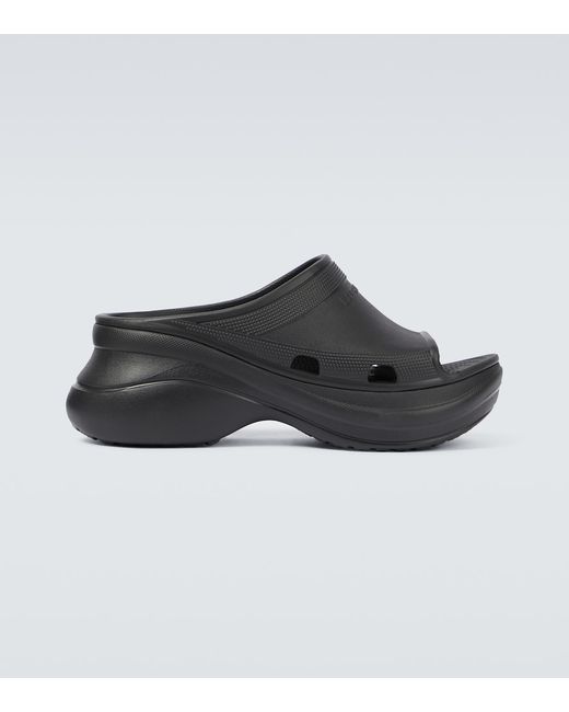 Balenciaga Pool Crocstrade rubber sandals