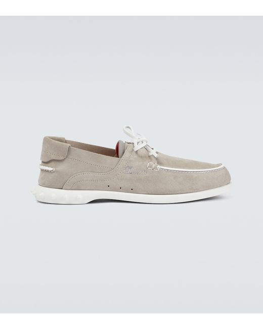 Christian Louboutin Geromoc suede boat shoes