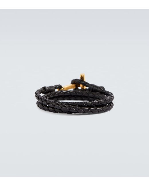 Tom Ford Braided leather bracelet