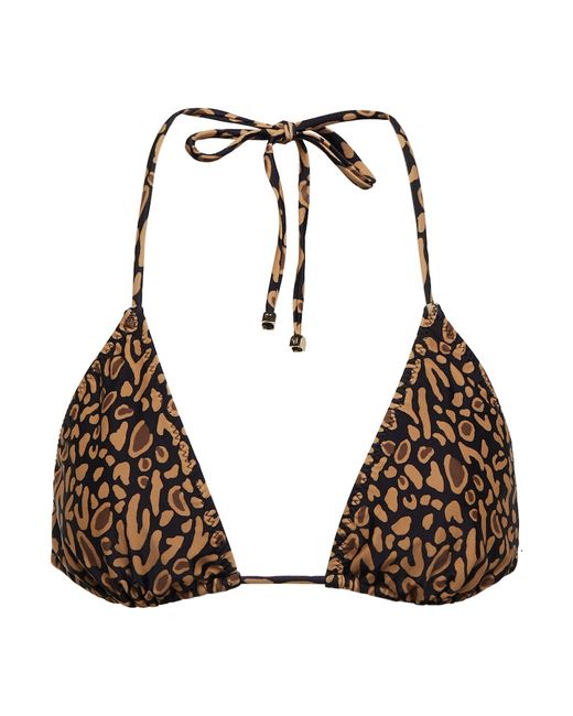 Nanushka Caia leopard-print bikini top