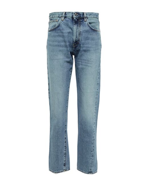 Totême Mid-rise straight cropped jeans