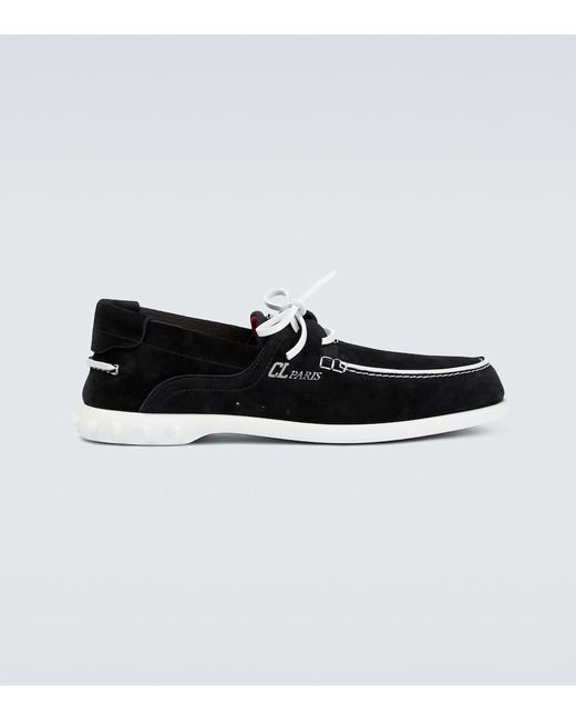 Christian Louboutin Geromoc suede boat shoes