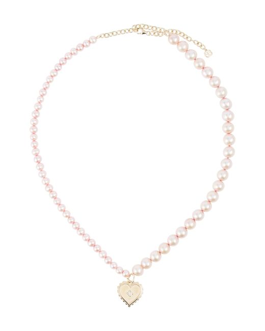 Sydney Evan 14kt gold necklace with pearls