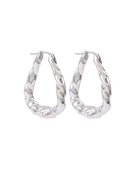 Loewe Twisted sterling hoop earrings