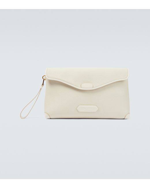 Tom Ford Grained leather clutch