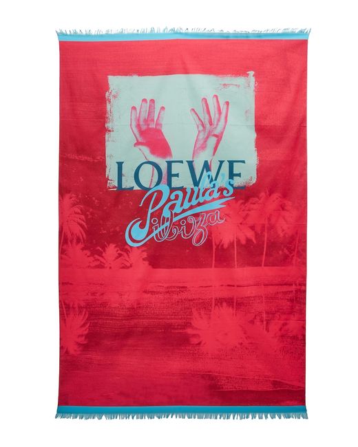Loewe Paulas Ibiza printed cotton scarf