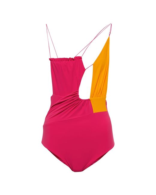 Nensi Dojaka Exclusive to Asymmetric swimsuit