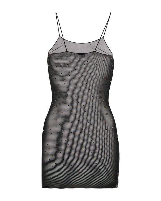Oséree Exclusive to Gem embellished mesh slip dress