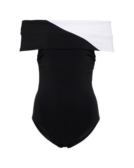 Karla Colletto Exclusive to Aidan off-shoulder swimsuit