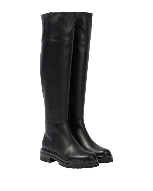 Gianvito Rossi Leather knee-high boots