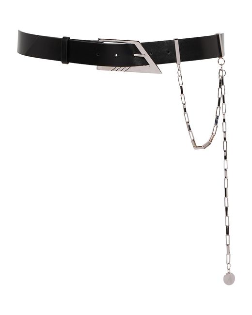 Attico Chain leather belt