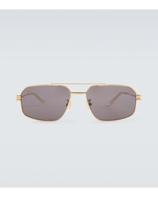 Bottega Veneta Bond square aviator sunglasses