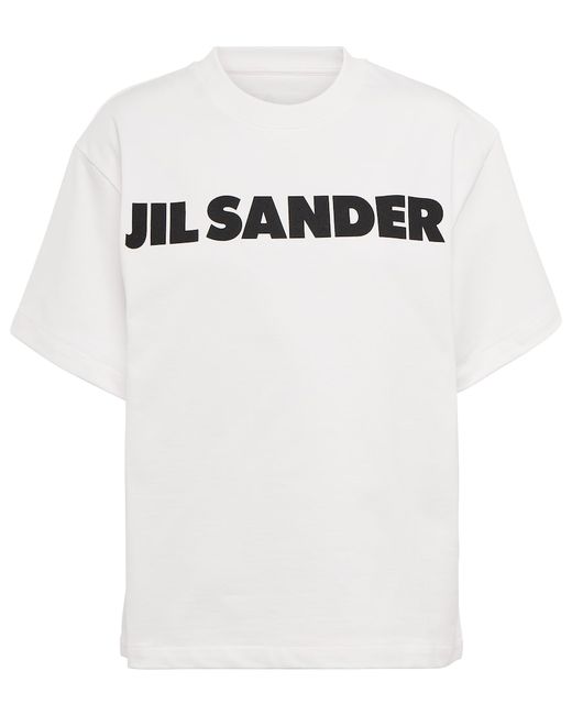 Jil Sander Logo oversized cotton jersey T-shirt