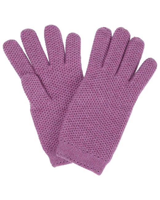 Loro Piana Crochet cashmere gloves