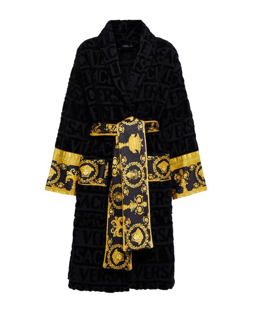 Versace Barocco cotton bathrobe