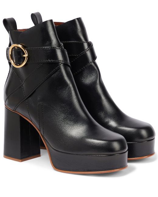 See by Chloé Lyna leather ankle boots