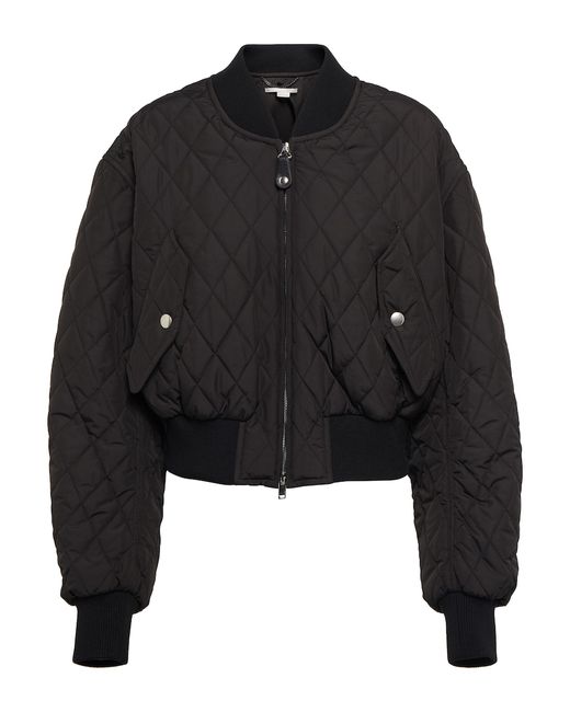 Stella McCartney Cropped quilted bomber jacket