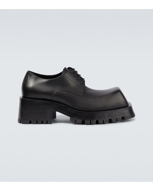 Balenciaga Trooper leather Derby shoes