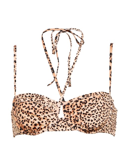 Ulla Johnson Aleena leopard-print bikini top
