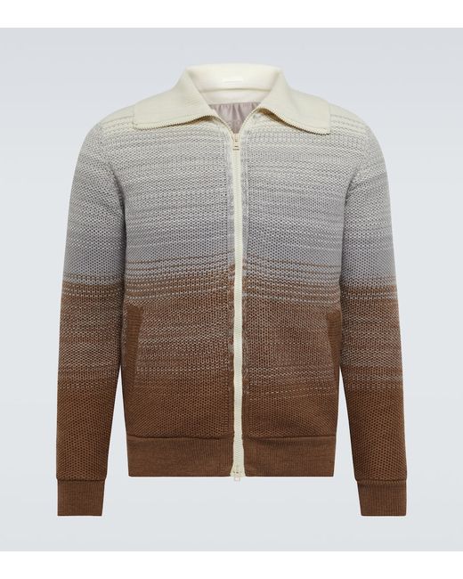Herno Virgin wool zip-up sweater