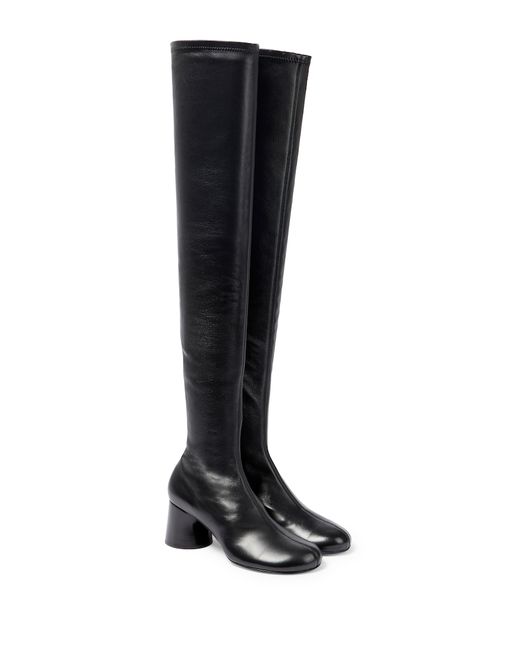 Khaite Admiral leather over-the-knee boots
