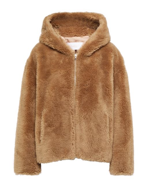 Yves Salomon Meteo hooded faux fur jacket