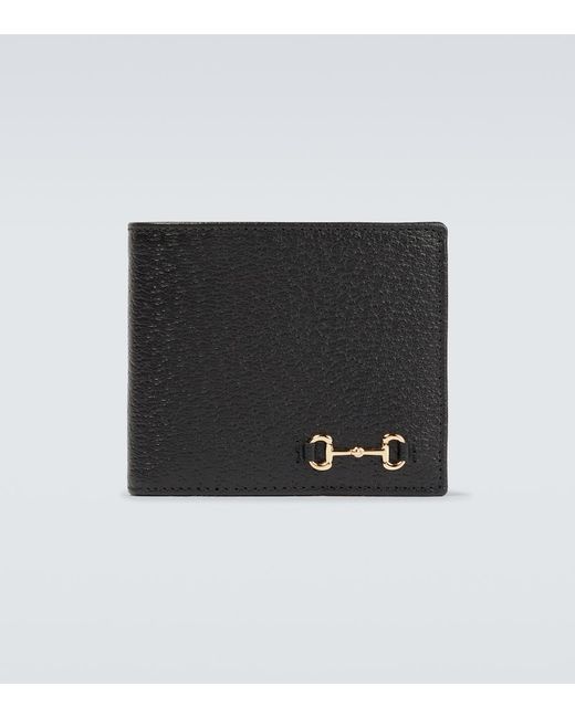 Gucci Horsebit grained leather wallet