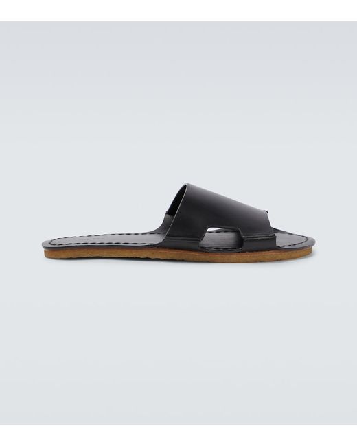 The Row Gene flat leather sandals
