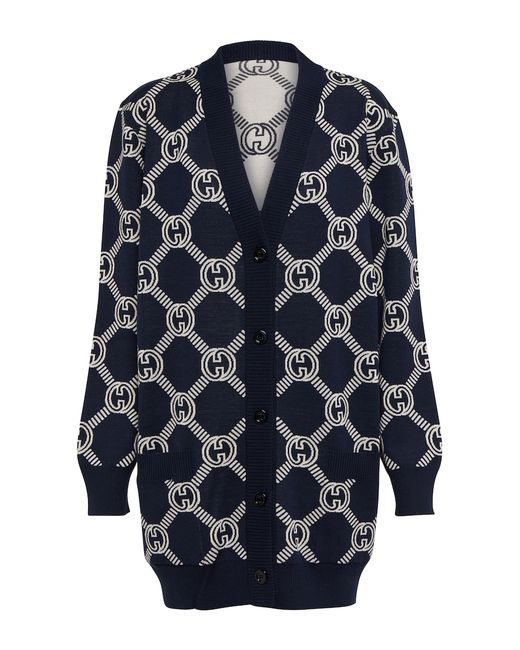 Gucci GG reversible wool-blend cardigan