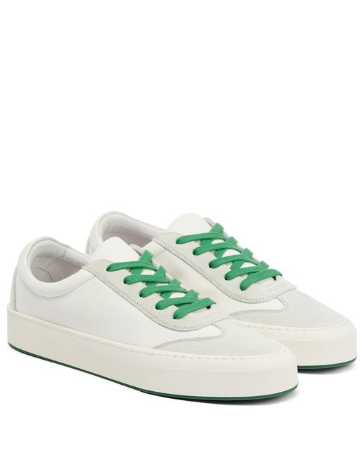 The Row Marley suede-paneled leather sneakers