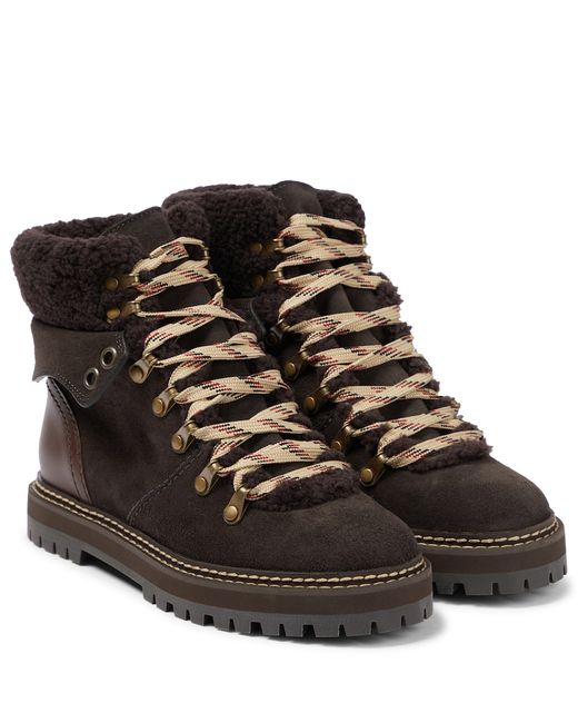 See by Chloé Eileen suede hiking boots