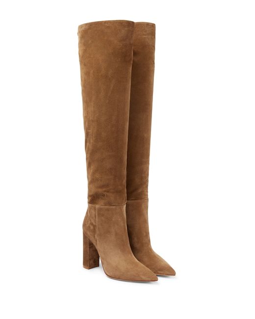 Gianvito Rossi Piper suede over-the-knee boots