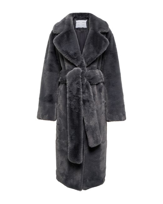 Proenza Schouler White Label belted faux fur coat